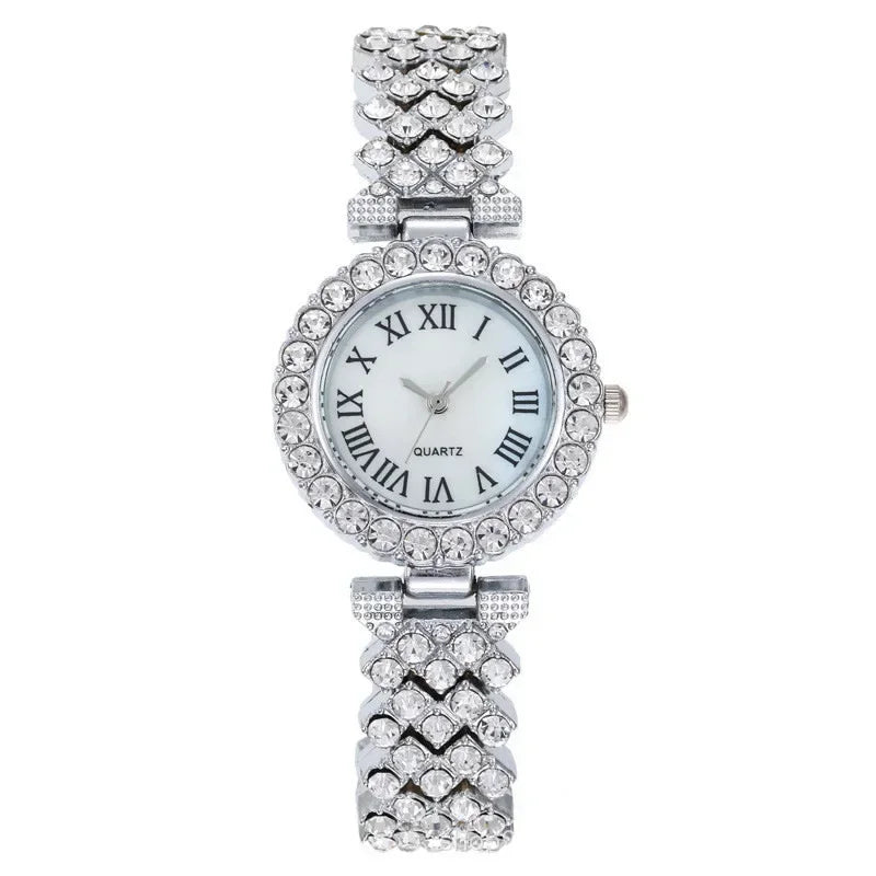 ENZ Luxury Ladies' Quartz Wrist Watch & Bracelet Set (6-Piece)