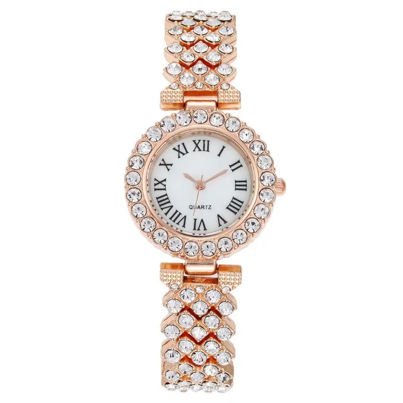 ENZ Luxury Ladies' Quartz Wrist Watch & Bracelet Set (6-Piece)